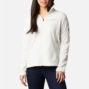 Columbia Women’s Fast Trek II Fleece Full Zip size Medium white Jacket